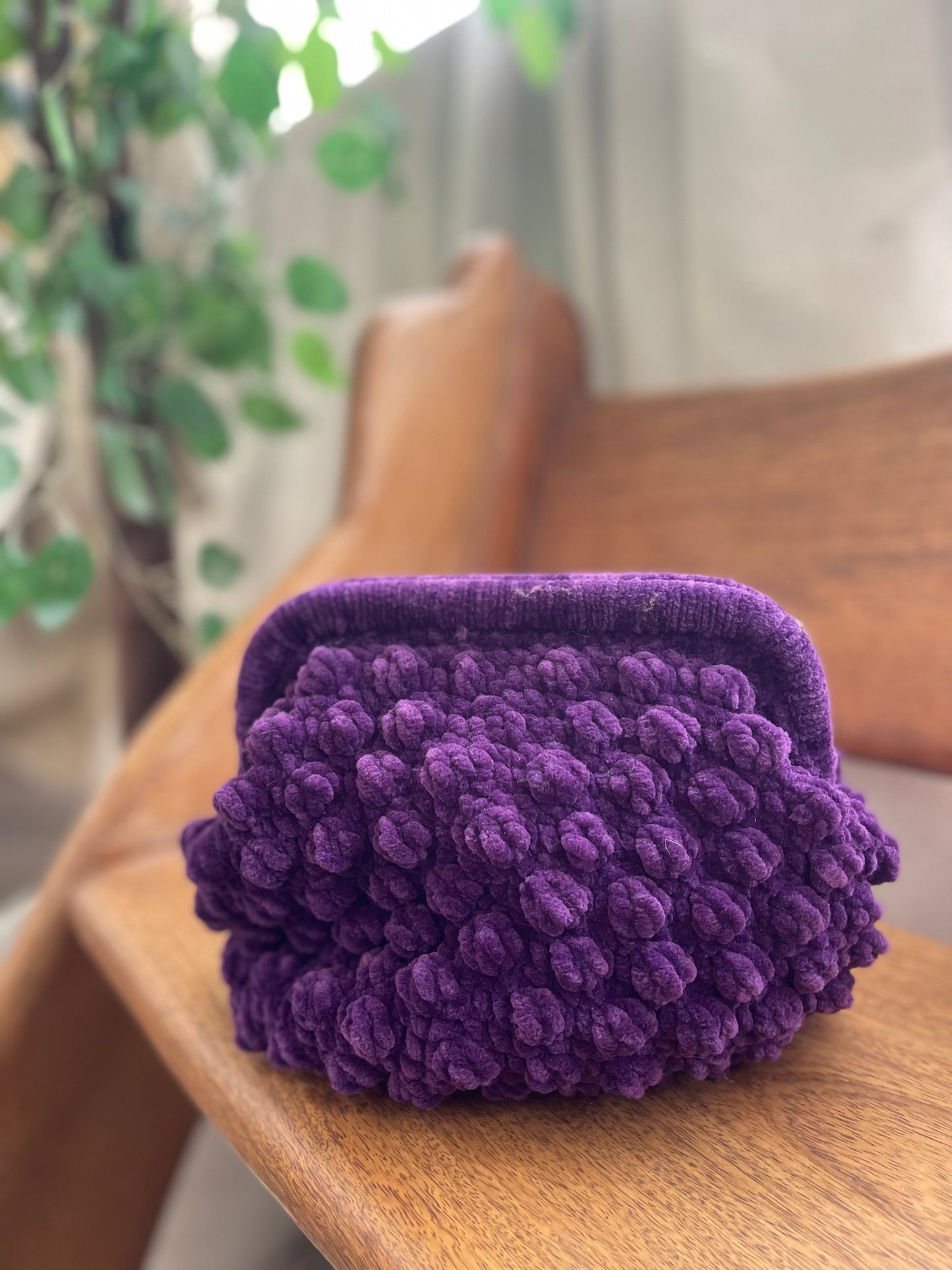 Purple clutch