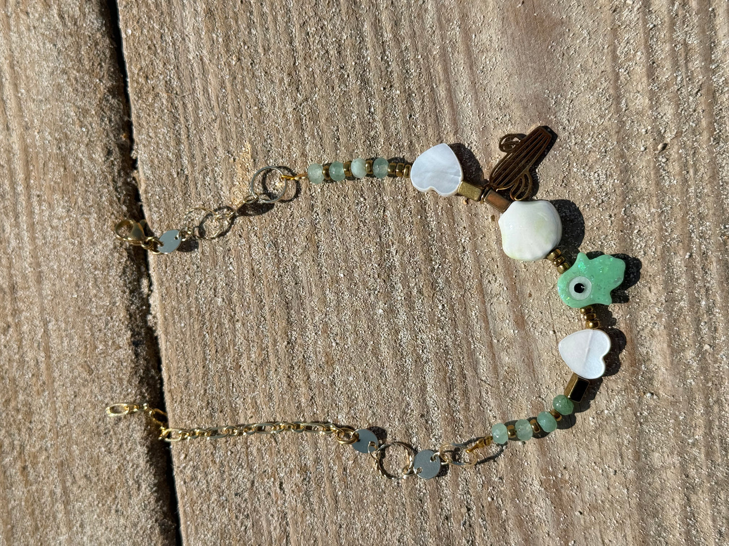 Lemon green anklet