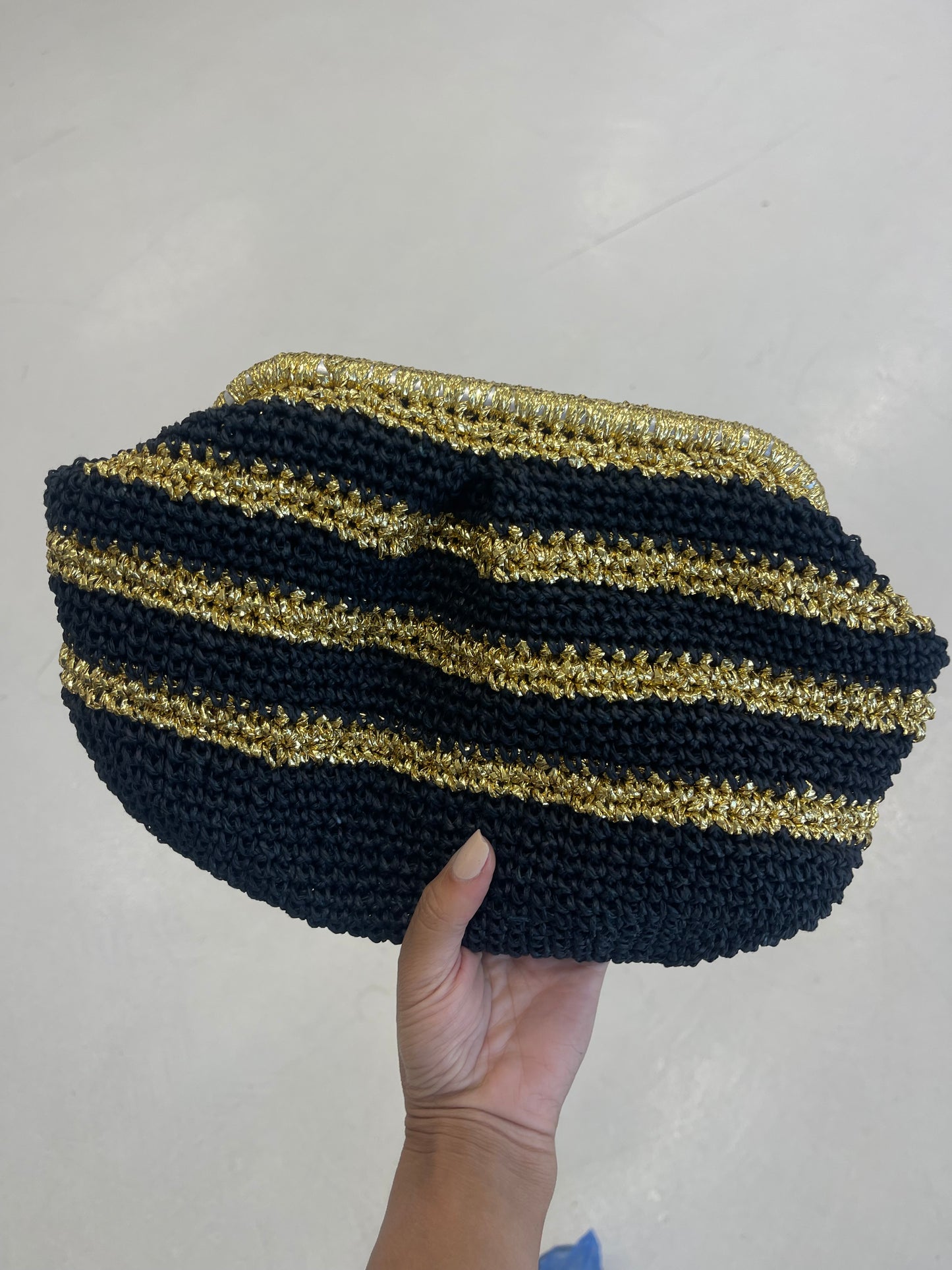 Black and gold clutch