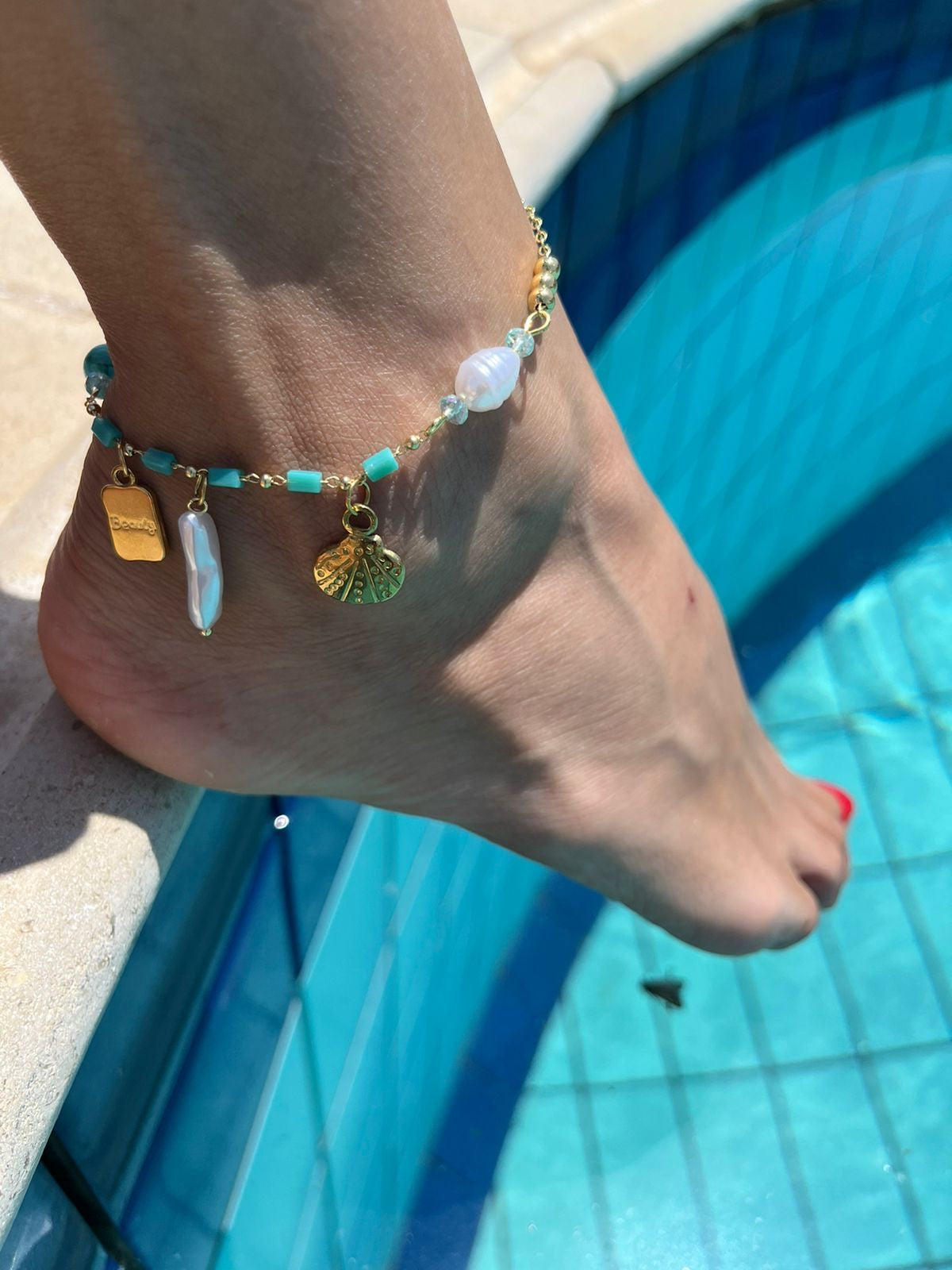 Turqouizeyy anklet