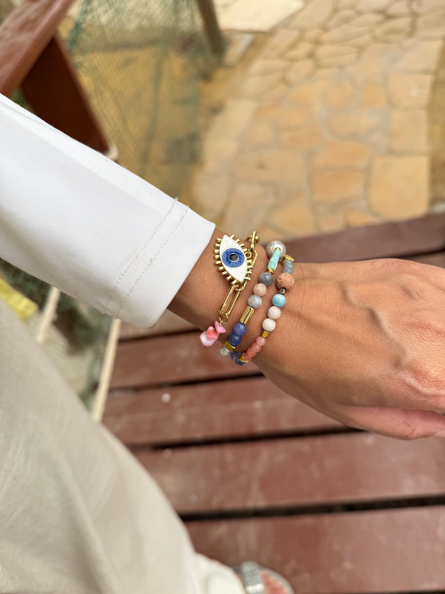 Evil eye multi way bracelet