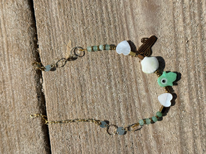 Lemon green anklet
