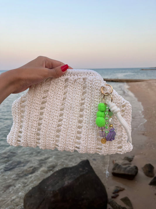 Neon bag charm