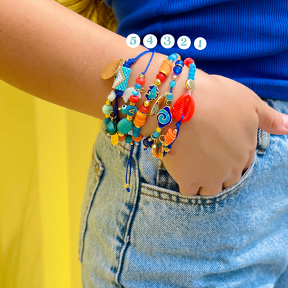 Orange & Blue Bracelets