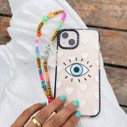Colorful Wooden Short Mobile Chain